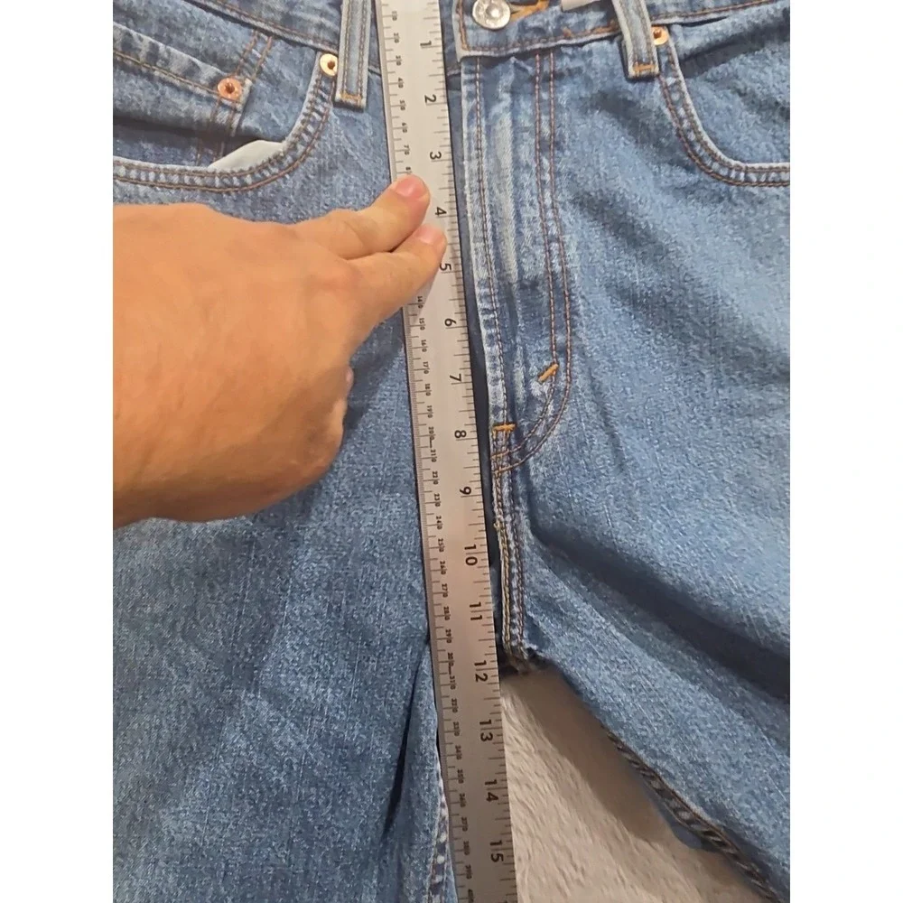 Levis 569 Denim Shorts 2006 Vintage Men's Loose Straight Fit Blue  Size 32x10